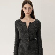 Boucle Cardigan Charcoal