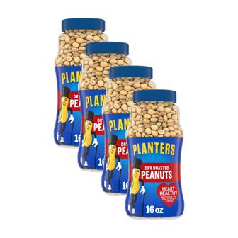  미국직구 Planters 플랜터스 드라이 로스티드 피넛 땅콩 견과류 453g 4팩