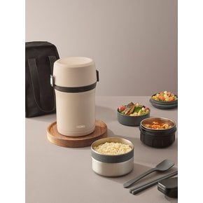 스테인리스 일체형 대용량 보온도시락 TKLH-1500