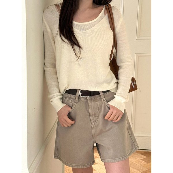 레이어드니트_Ivory