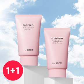 [2개입]더샘 에코 어스 핑크 선크림 50g+50g
