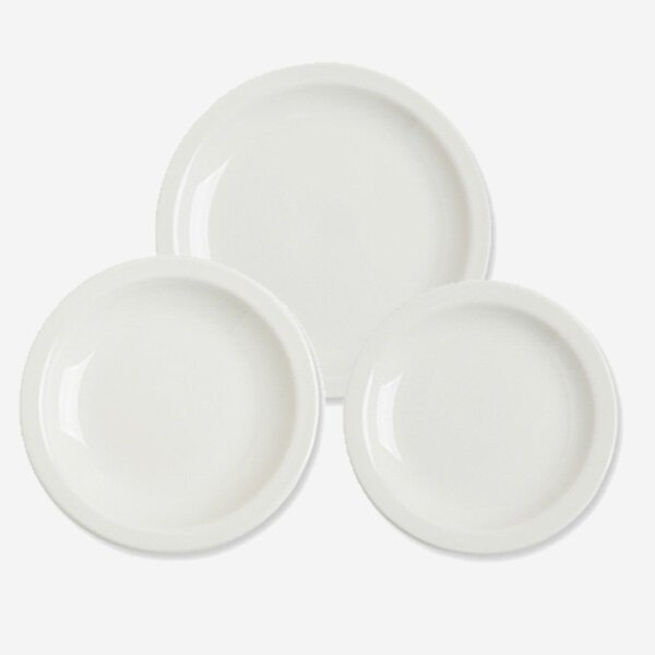 뉴욕 킹스인 화이트 원형 접시 3종세트