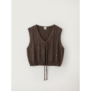 Kelly Knit Vest_Brown