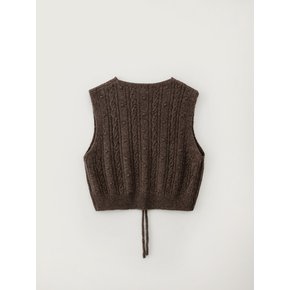 Kelly Knit Vest_Brown