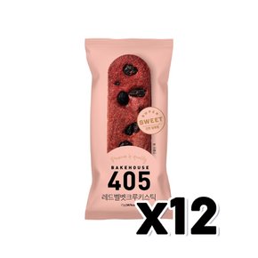 405 레드벨벳크루키스틱 베이커리빵 75g x 12개