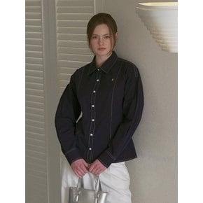 STITCH POINT LINE SHIRT [NAVY]