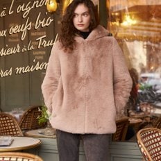 FAUX FUR BIEN HOODED JACKET(LJK008KRFKF)