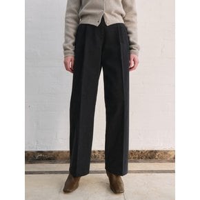 Pocket cotton slacks - black