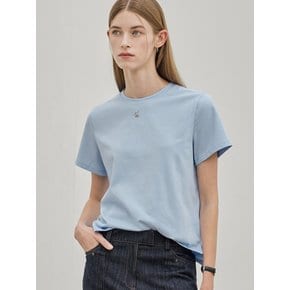 Silky Cotton Span T-Shirt_Cobalt Blue