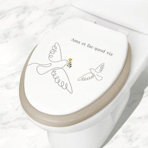 아모르 소프트 변기커버 O형 특대 욕실인테리어 변기시트