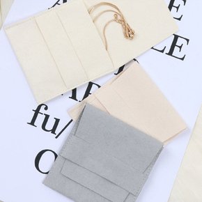 미니멀 스웨이드 사각 주얼리 파우치 보관함 3color 미니멀
