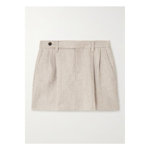 브루넬로쿠치넬리 리넨 트윌 미니 스커트 베이지 1647597355286474