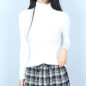 6색 모노 골지 슬림 폴라티