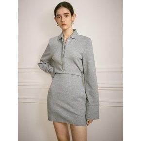 YY Flare sleeve collar dress