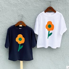 여아 아동 주니어 티셔츠 봄 여름 반팔 티 한송이