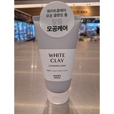 아모레 해피바스 화이트클레이 모공 클렌징 폼 150g