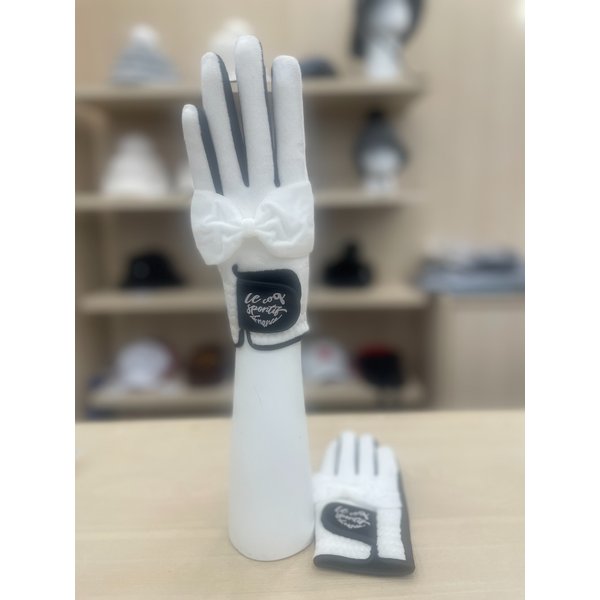 [여주점] 여성 리본 플리스 장갑 GP422LGLO1 WHTE