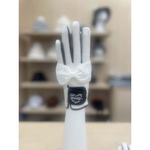 [여주점] 여성 리본 플리스 장갑 GP422LGLO1 WHTE