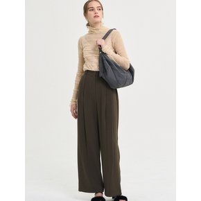 Seine Wild Pintuck Slacks_Brown