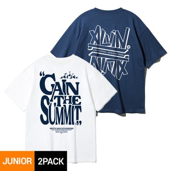 앨빈클로 [2PACK] 앨빈클로 주니어 스트릿 앨빈 GAIN THE SUMMIT 반팔티 2종 패키지