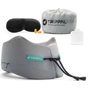 TRIPPAL TR360 고밀도 메모리폼 목베개 쿠션 여행 장거리 기차 수면 휴식 직장인 학생