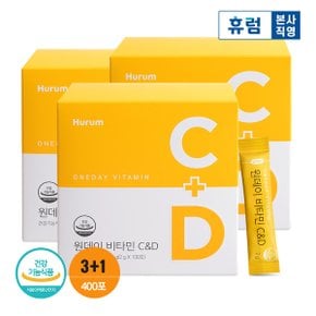 원데이 비타민C D 2gx100포 3+1박스