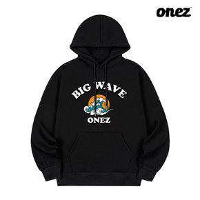 원즈 OZ 기모 후드티 BIG WAVE (OZ080) 블랙