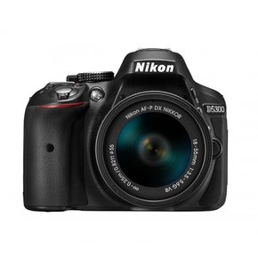 Nikon 디지털 SLR 카메라 D5300 AF-P 18-55 VR 렌즈 키트 블랙 D5300LKP18-55