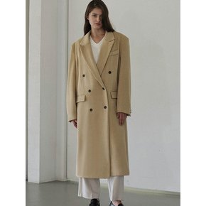 Overfit Maxi Coat [Beige]