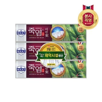 엘지생활건강 죽염 시린고 치약 120g 3입