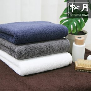 다니엘 30수 190g 호텔수건 추석선물 띠지 3매 크라프트 선물세트(아이+남색+갈색)