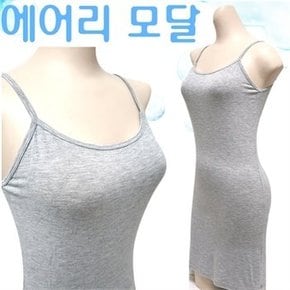 [하프클럽/마이핏]에어리 모달 롱 끈런닝 원피스 M ~2XL 2매