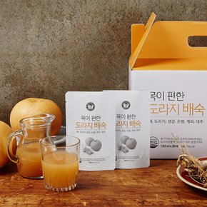 [경상북도][김재식헬스푸드] 진한 배즙 국내산 도라지배숙 100ml 30팩 x 1박스