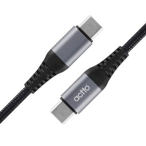 메탈 C to C 60W E-Mark 고속 충전 케이블 TC-31