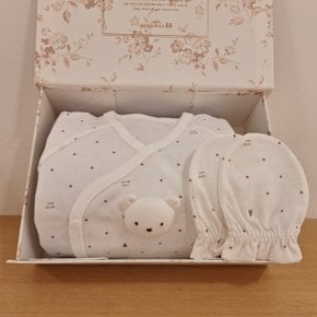 [25FW출산선물] WH)뮤뮤BI배내저고리&손싸개세트(35A70-000-01*35A70-008-03)