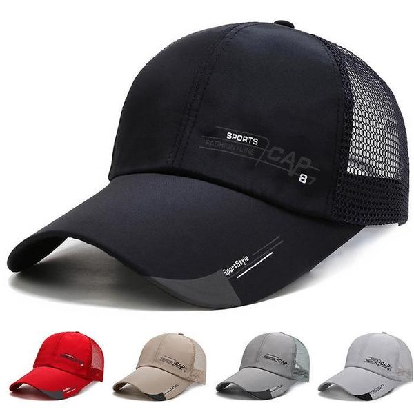 남성 기본 스타일 메쉬 재질로 시원 가벼운 볼캡 모자(1)