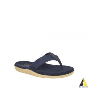 ISLAND SLIPPER Men`s Suede With Leather Thong (PT203SL-NVNV) (스웨이드 플립플랍)