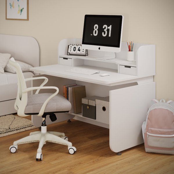 뉴아빌 1단 측판형 책상세트 140cm (컬러 택1)