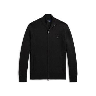 폴로 랄프 로렌 남성 리브 니트 코튼 풀 지퍼 스웨터(MNPOSWE16822540020)