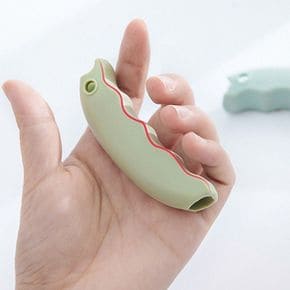 실리콘 비닐봉지 손잡이 휴대용 손가락 보호그립