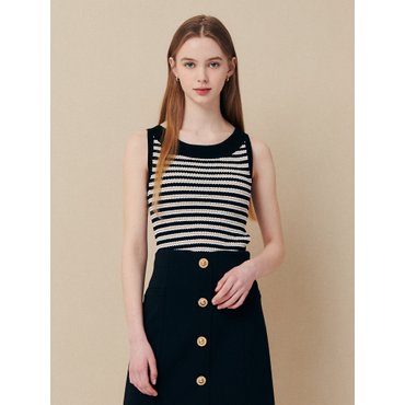 지고트 JR3A1PO186[골드 라인 포인트 스트라이프 니트]