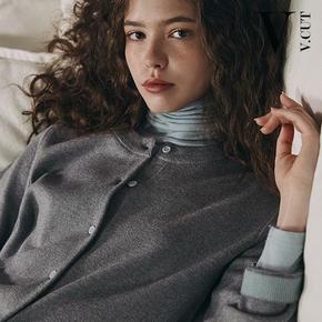 [인기 신상!] 브이컷 26FW 하프 밀라노 배색 가디건 3종