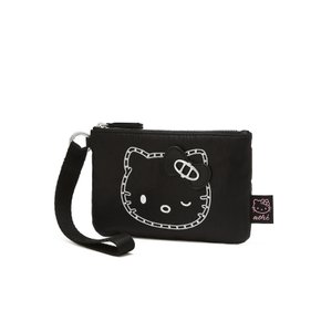 [Hello Kitty x athe] 스터드 블랙 르봉 파우치 AAWA6E003BK