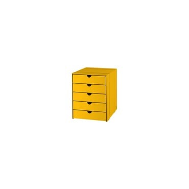 USM [USM 공식수입원/8월 입고예정] USM Inos Box Set C4 With 5 Closed Trays (Yellow)