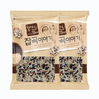 찰진남매 오색현미 2kg(1kg 2팩)