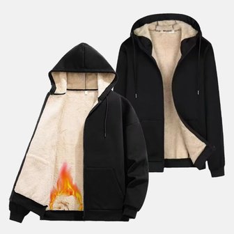  [옷자락] 여자 남자 블랙 양털안감 따뜻한 겨울 점퍼 자켓