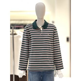 CC콜렉트 [부산점] [씨씨콜렉트] 카라 배색 스트라이프 티셔츠 (E261PSM103)