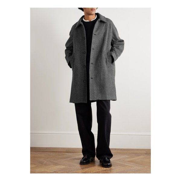 코리더 헤링본 울 코트 46376663162917594