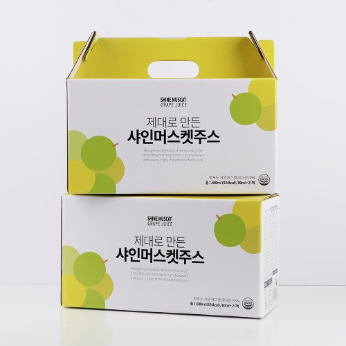 [경상북도][김재식헬스푸드] 제대로 만든 포도즙 샤인머스켓주스 80ml 21팩 x 2박스(총42팩)