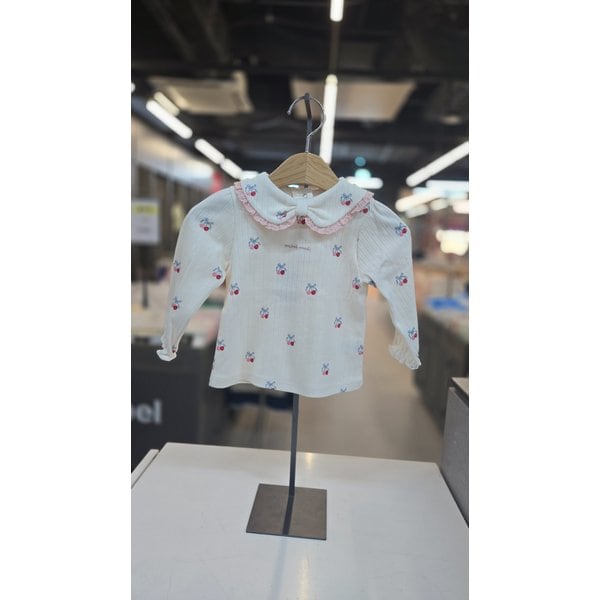 [파주점] (CR)  리본 체리카라 티셔츠  34A1533005